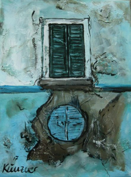 215 Fenster in Blau